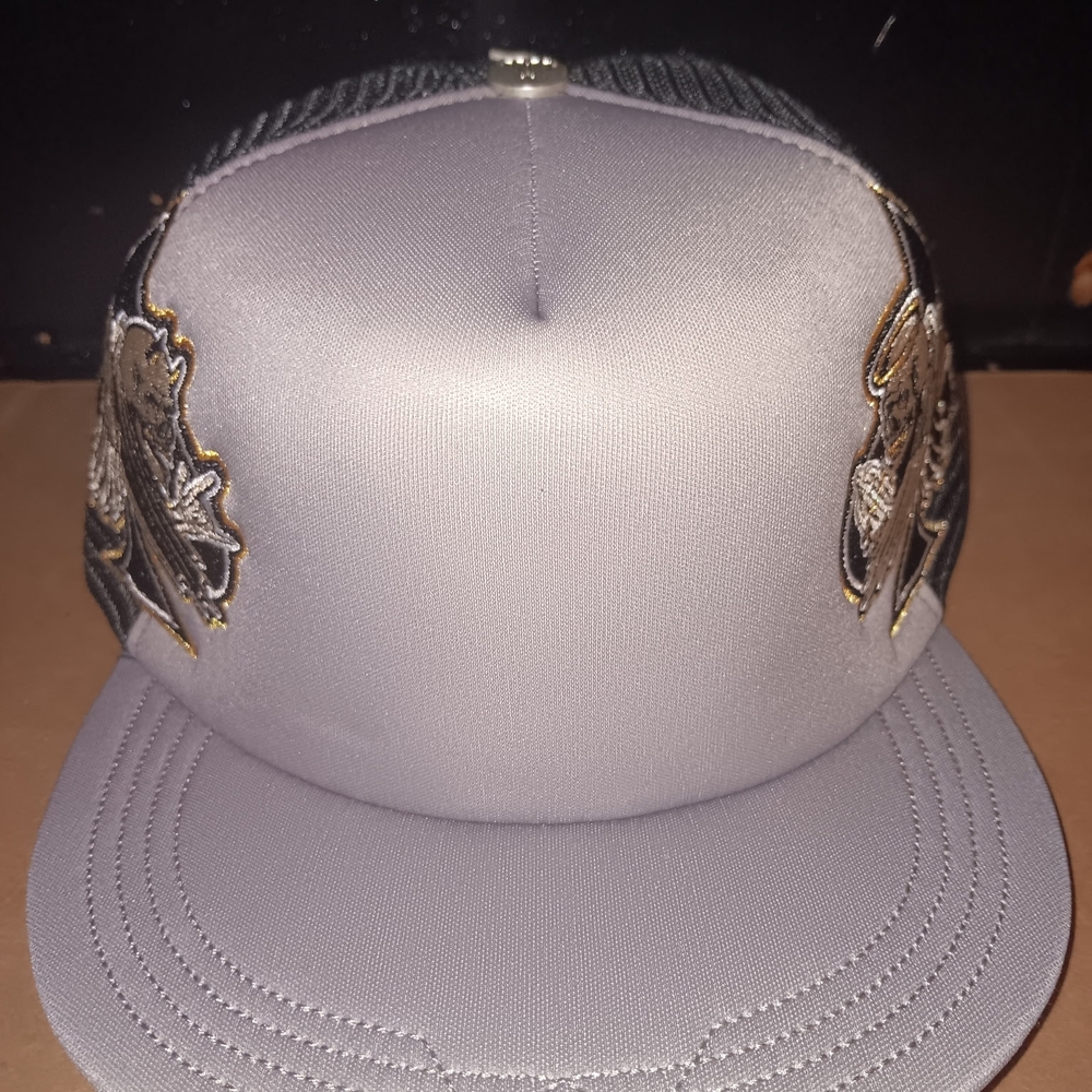 Watson Angel Demon Choices Gray and Black Adjustable Trucker Hat
